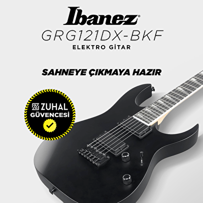 IBANEZ GRG121DX BKF GIO Serisi Siyah Flat Elektro Gitar